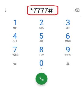 لازم است تا کد دستوری #۷۷۷۷* را با یک شماره سیم کارت دلخواه شماره‌گیری نموده و دکمه برقراری تماس را انتخاب نمایید.