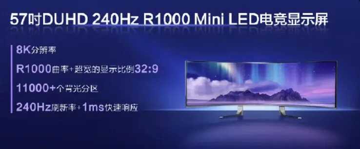 مانیتور ۵۷ اینچی DUHD Mini LED