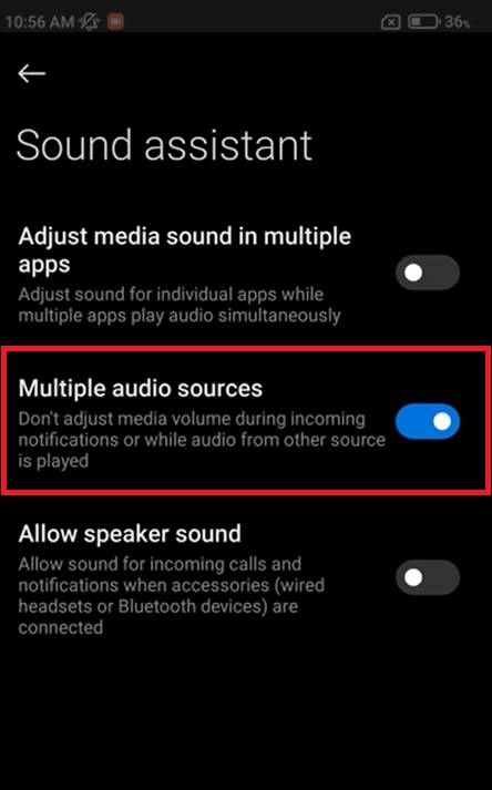 multiple audio sources
